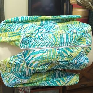 EUC Ruby Rd. Women's Zip Up Jacket, Blue/Green/White/Chartreuse Size 12